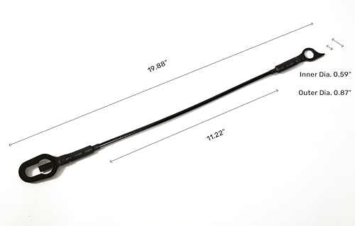 Autycle Rear Truck Tailgate Tail Gate Support Cable Replacement for Dodge Ram 1500 2500 3500, 2 Pcs Pickup Tailgate Lift Straps 55345124AB 55345125AB - Thumbnail 6