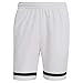adidas Men's Standard Tennis Club Shorts, White/Black, Small