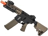 Evike Airsoft - Specna Arms Flex Series Airsoft M4 AEG w/GATE X-ASR (Model: PDW Kmod / 2-Tone Blk-Tan)