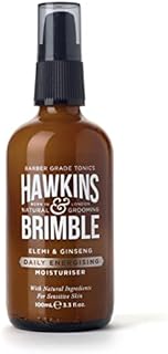 Hawkins & Brimble Energising Mens Face Moisturiser, Sensitive Skin Moisturiser for Men with Natural Ingredients, Hydrating Moisturiser for Dry Skin, Mens Moisturiser with No Parabens/Animal Testing