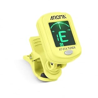 🦋[High-Precision Clip-On Tuner] This clip-on digital tuner offers a high-precision tuning system for acoustic and electric guitars, bass, ukulele, and orchestral strings. Its detection accuracy is within 0.5 cents, ensuring reliable pitch calibration...