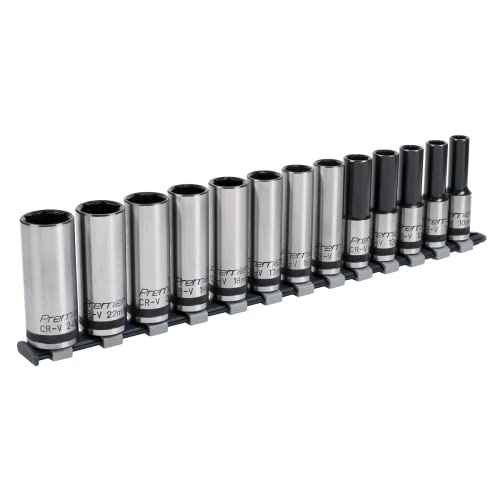 Sealey AK2745B 13pc 1/2"Sq Drive Deep Lock-On™ Socket Set - Black Series