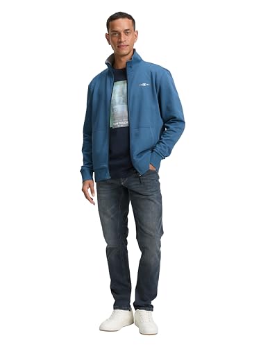 Tom Tailor T-Shirt mit Print, Mystical Blue, M – Ansicht 4