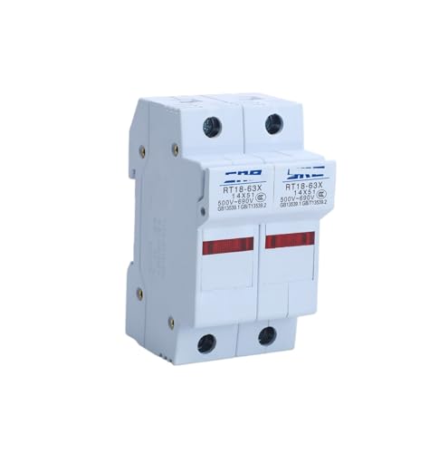 Porte-fusible RT18-63X-2P 14x51mm socle ignifuge haute tension 690V
