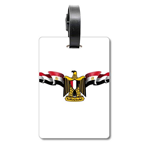 Étiquette de valise drapeau Égypte de qualité supérieure