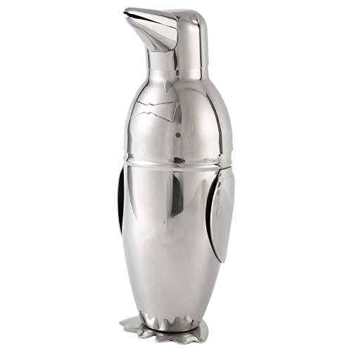 Orolotay Coctelera de 500 Ml, PingüIno de Acero Inoxidable, Bar, Mezclador de Bebidas, Batidora, Botella de Vino, Accesorios de Vino