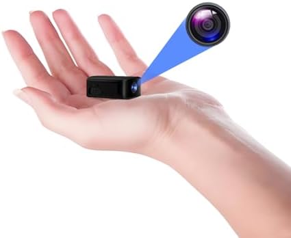 Mini Surveillance Camera - Compact Size - Indoor & Outdoor Use - High Definition (HD) 1080p - No WiFi - 512GB Compatible - Motion Detection - Night Vision - Gravity Sensor