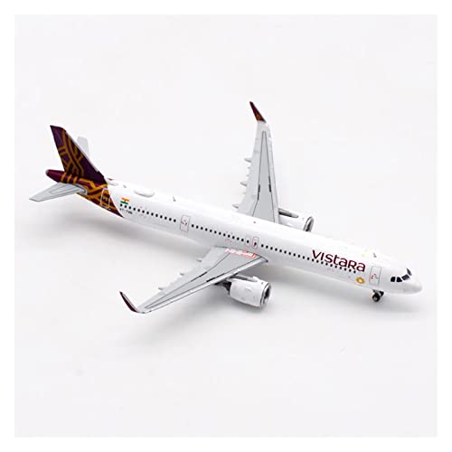 Avión de metal Vistara A321neo a escala 1:400 réplica coleccionable premium con tren de aterrizaje