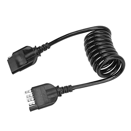 5 Pin Trailer Wire Harness Connector Plug Extension Cable Wire Socket Male for Marine Boat Horse Cargo Trailers