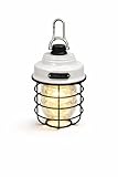 Lámpara Camping LED Portátil Vintage Recargable USB-C - Luz Cálida y Blanca - Regulable 10-250 lm, Autonomía 4-80 h, Colgable o de Sobremesa