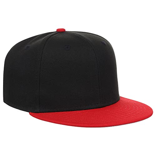 Image of Lids Blank Premium Full Court w /Colored Under Visor Fitted Cap