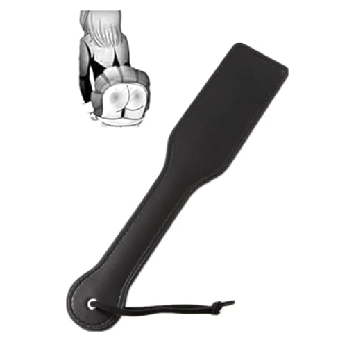 Dstymkler Fouet sexy noir, pâte de peau, Compliance de rythme, Paddle, entraînement de jeu de rôle