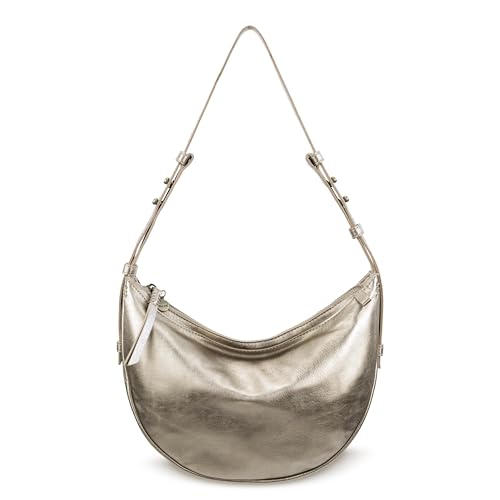Image of The Sak Tess Crescent Shoulder Bag - Premium Women's Handbag for Everyday & Travel - Adjustable Strap with Zipper Closure