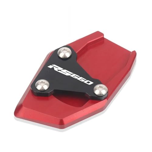 Extension béquille RS660 en aluminium rouge CNC, accessoire de précision haut de gamme