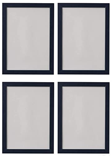 Ikea FISKBO A4 Photo Frames, 21x30cm, Dark Blue - Set of 4