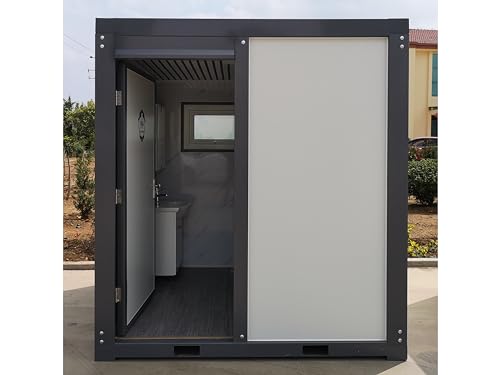 Image of Outdoor Portable Restroom with Shower, Mobile Toilet for Concerts, Conventions, Construction, Sporting Events