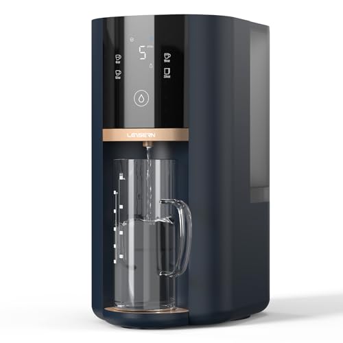 Leysern Countertop Reverse Osmosis Water Filter, 5 Stage RO Water Filtration System with UV, 4:1...