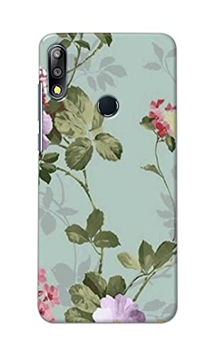 Image of Printed Hard Back Cover Case for Asus Zenfone Max Pro (M2) (6.26 inch) | Zenfone Max Pro M2 Back Cover (Floral Painting) -1302