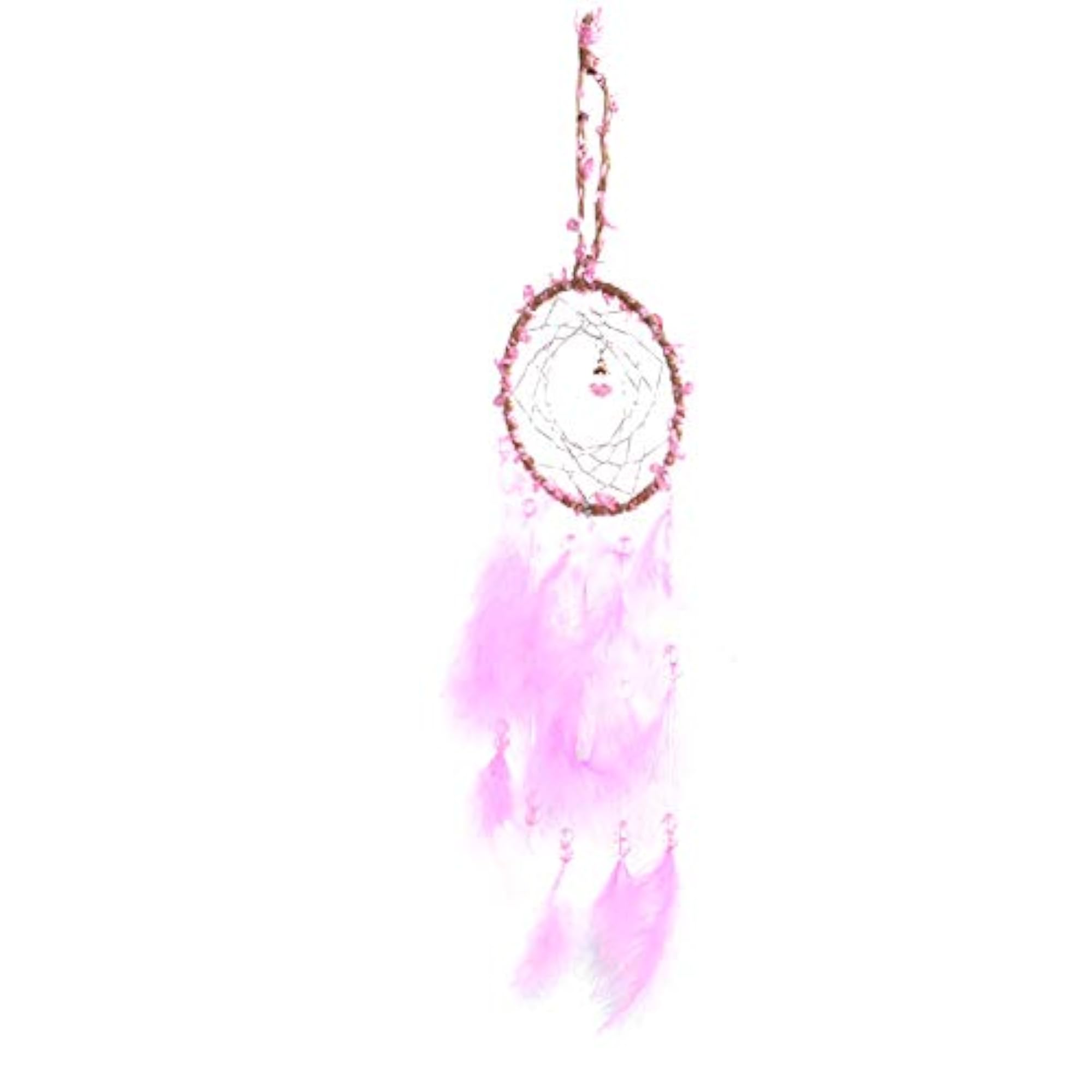 Gift Feathers Ornament Feather Pink Hanging Dreamcatcher