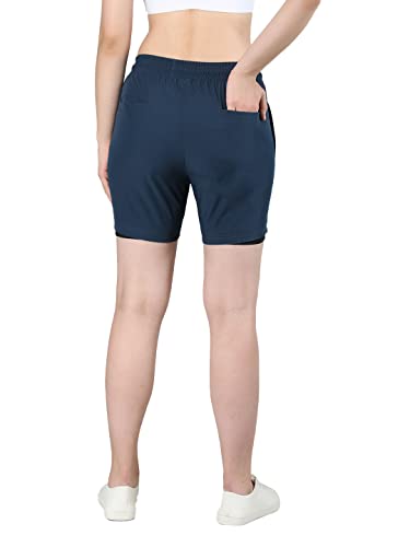 Image of CHKOKKO Summer Basketball Sports Workout Gym Training Wear Shorts for Women