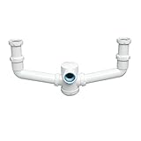 fregadero doble tarja acero inoxidable precio 05018 - 1''1/2 Jimtem M103109 - Sifon doble extensible horizontal con racor s-7 1 1/2