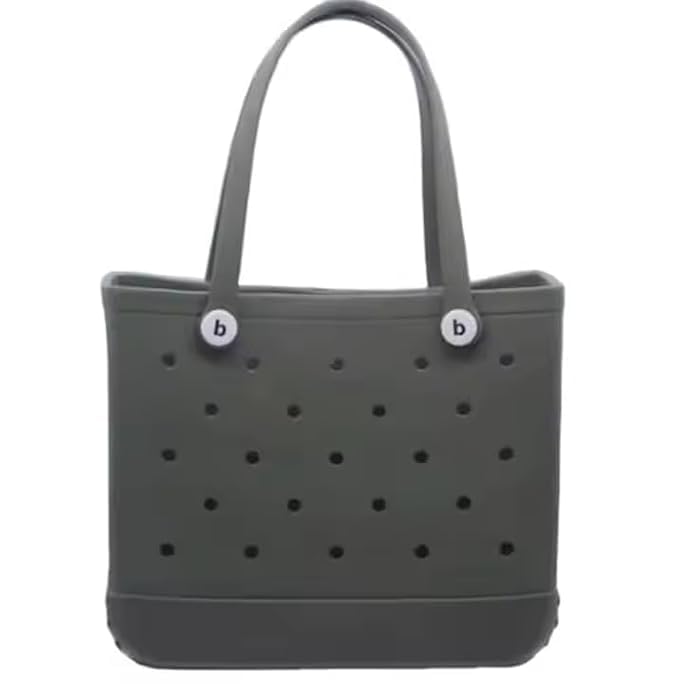 Beach bag X Large Rubber Beach Tote bag, Waterproof Washable Open for Women Croc bag Hand for Beach Pool Yoga-image-40