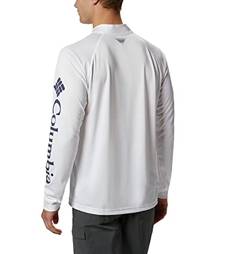 Columbia Men's Pfg Terminal Tackle 1/4 Sleeve Zip Tee, Breathable, Uv Sun Protection #TOP1