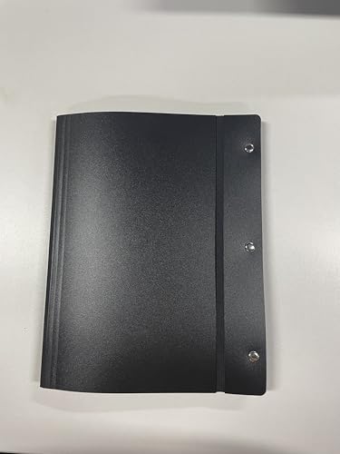 FRETONBA 固定式ポケットファイル ディスプレイ用アルバム 30 インフォメーションブックレット A4 試験紙冊子 ブラック (A4サイズ 折り畳み)