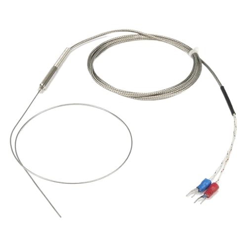 Termopar WRNK-191 tipo K de 1,5 m con cable de detección de metal y sonda de 400 mm