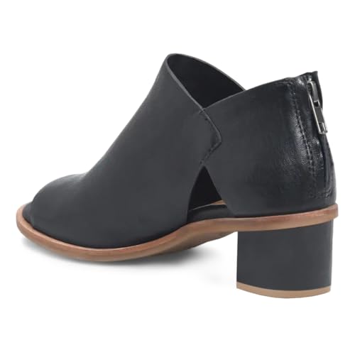 YDN Women's Peep Toe Booties Low Chunky Block Heels Back Zipper Sandal Ankle Boots Comfy Dress Daily Shoes Size 4-16 US3