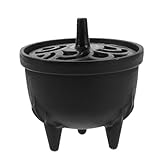 Format pratique : ce mini chaudron en fonte se glisse facilement dans les espaces réduits, idéal pour les petits espaces comme les autels domestiques, les coins de , les jardins ou les balcons, sans compromettre son efficacité. il sert également de porte-encens pour cônes en spirale et de bol en métal pour brûler des herbes