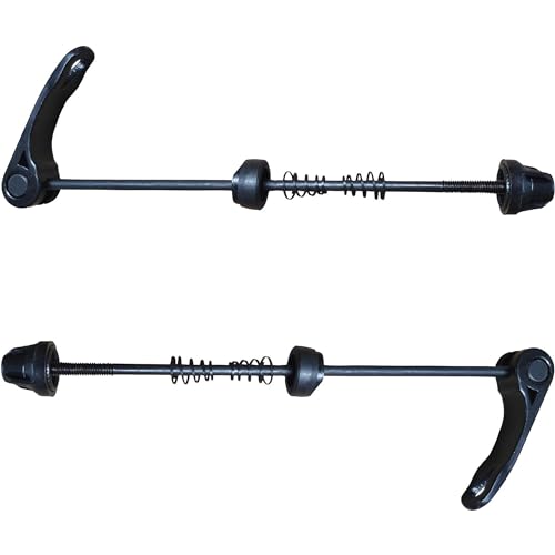 1Pair Blue-Black Bike Wheel Hub Front and Rear Skewers Clip Quick Release Bolt Lever Axle Set Mountain Bicycle Accessories for Mountain Bike Hubs Wheels and Accessories