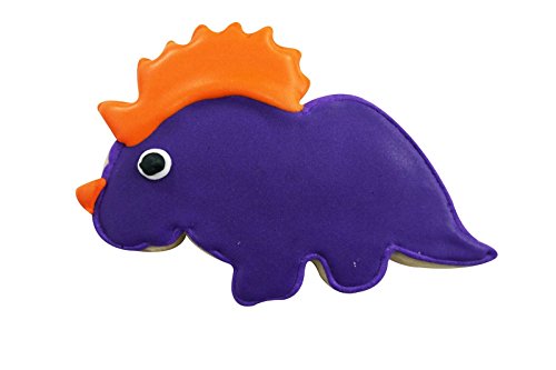 R&M International Baby Dinosaur Cookie Cutters, Brontosaurus, Triceratops, T-Rex, And Footprint, 4-Piece Set #TOP4