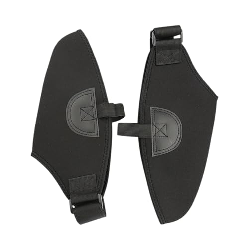 2Pcs Ski Boot Covers for Double Board Ski Boots, Thick Black Neoprene Protection Covers, Waterproof Snowboard Shoe Covers to Keep Feet Dry and Warm3