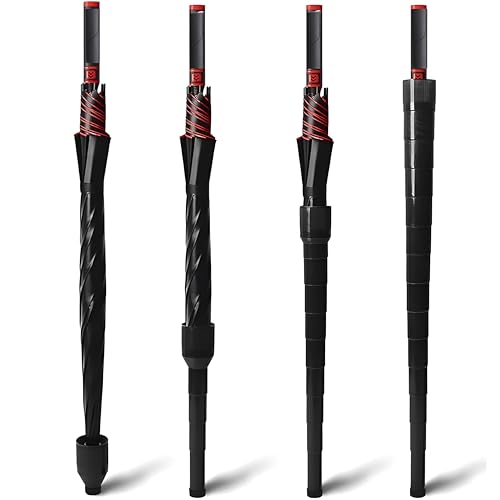 Image of Large Windproof Auto-Open Golf Cover Umbrella with Waterproof Telescopic Cover | Blocks Rain, Wind & UV | Eco-Friendly, Multicolor| Big Umbrella for Men & Women (Multicolor) (Set of 1)