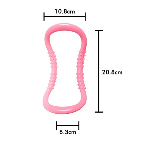Ajcoflt 2 pcs Yoga Círculo Resistência Ao Estiramento Anel Pilates Fascia Massagem para Relaxamento