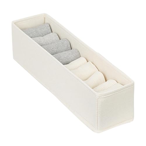 Raypontia 2STK Langer Socken Schubladen Organizer, 40CM Faltbar Schmale Socken Organizer, Schubladen Organizer Socken Unterwäsche, Schmale Langer Aufbewahrungsbehälter, Langer Organizer Für Kommode,