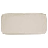 Classic Accessories Montlake Water-Resistant 59 x 18 x 3 Inch Outdoor Bench/Settee Cushion Slip Cover, Patio Furniture Swing Cushion Cover, Antique Beige, Patio Furniture Cushion Covers
