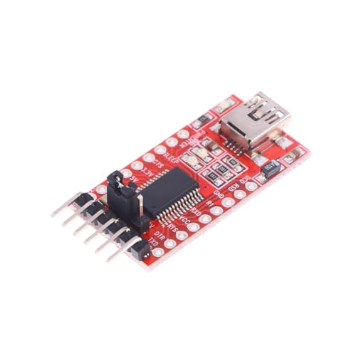 WATIIFUFU 3.3v Adapter Usb Do Ttl z Modułem Ftrl Kompatybilny z Portem Mini Obsługujący Napięcia Zabezpieczeniem Przed Przeciążeniem i Wskaźnikiem Komunikacji