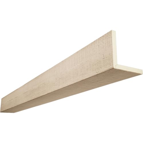 Timberthane Rough Cedar Faux Wood Beam, 2-Sided (L-Beam), 8"W x 6"H x 144"L, Sonora Desert Finish
