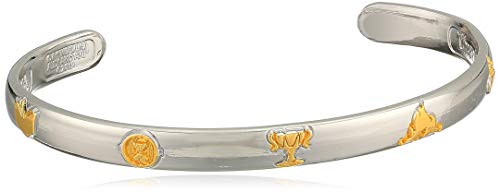 Alex and Ani Women's Harry Potter 7 Years at Hogwarts Cuff Bracelet, Shiny Silver, Adjustable