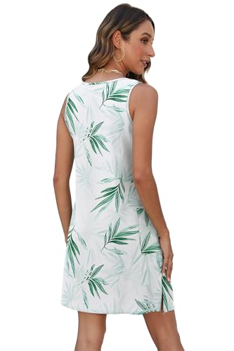 Image of BKRIVE Coverup Summer Dresses for Women 2026 Eyelet Casual Loose Sleeveless Sundresses Tank Dresses with Pockets