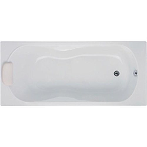 ROCA Baignoire rectangulaire POLO 170x75cm avec dossier, accoudoirs, poignées sculptées, à poser, pieds clipsables blanche