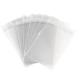 Flat Cellophane Bags with Adhesive Closure - 4.5in. x 5.5in. - 100/pack