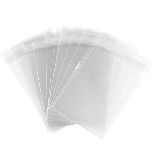 Flat Cellophane Bags with Adhesive Closure - 4.5in. x 5.5in. - 100/pack