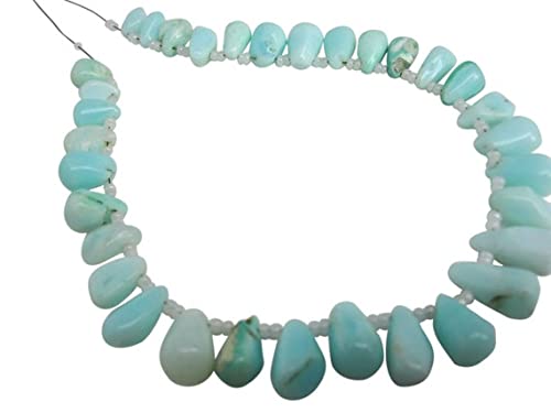Opale bleue du Pérou en gouttes briolettes pour remplacer les pierres ternes de vos bijoux