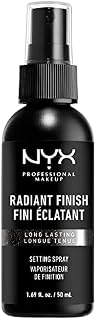 NYX Professional Makeup Radiant Finish Setting Spray utrwalacz do makijażu, setting spray z efektem matującym, fixer ze składnikami pielęgnacyjnymi, 50 ml