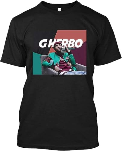 G Herbo Money Calling 10 Tee Men T-Shirt Manches Courtes(Large)