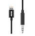 Produktbild KANEX DuraBraid Audiokabel Apple Lightning auf 3,5mm Klinke Anschluss für Apple iPhone SE (2020) / 11 / Pro Max/Xs/Xr/X / 7/7 Plus / 8/8 Plus - [100cm Länge, Mfi Zertifiziert] - schwarz