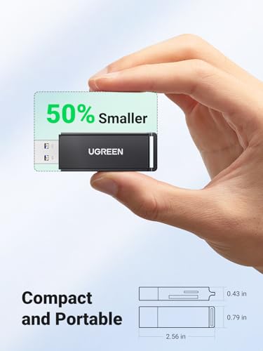 Image of UGREEN SD Memory Card Reader Portable USB 3.0 Dual Slot Flash Adapter Hub for TF, SD, Micro SD, SDXC, SDHC, MMC, RS-MMC, Micro SDXC, Micro SDHC, UHS-I for Mac, Windows, Linux, Chrome, PC, Laptop
